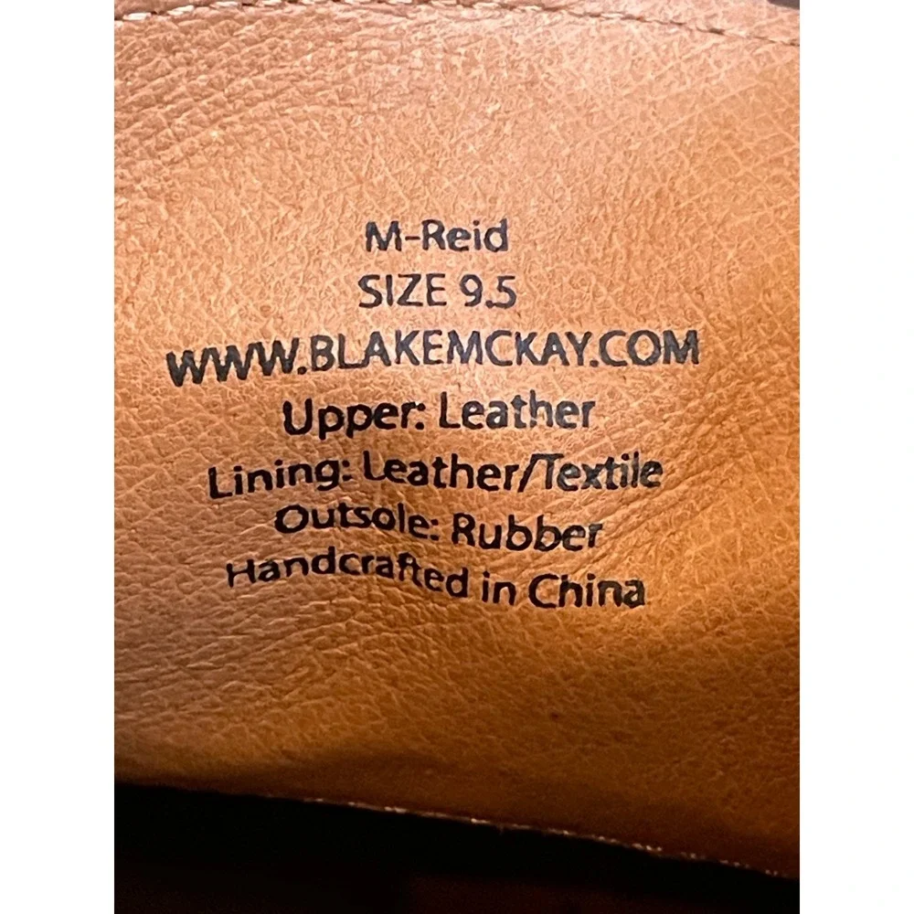 Blake McKay M‑Reid Brown Leather Wingtip Chukka Boots‎ Size 9.5 Lace‑Up